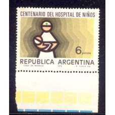 ARGENTINA PE. 1033a VARIEDAD PAPEL MATE NUEVO MINT U$ 18,00